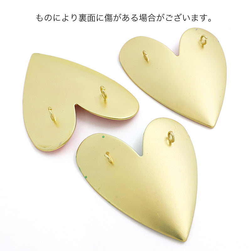 スペインパーツ ハート 裏2カン付　オレンジ/MG