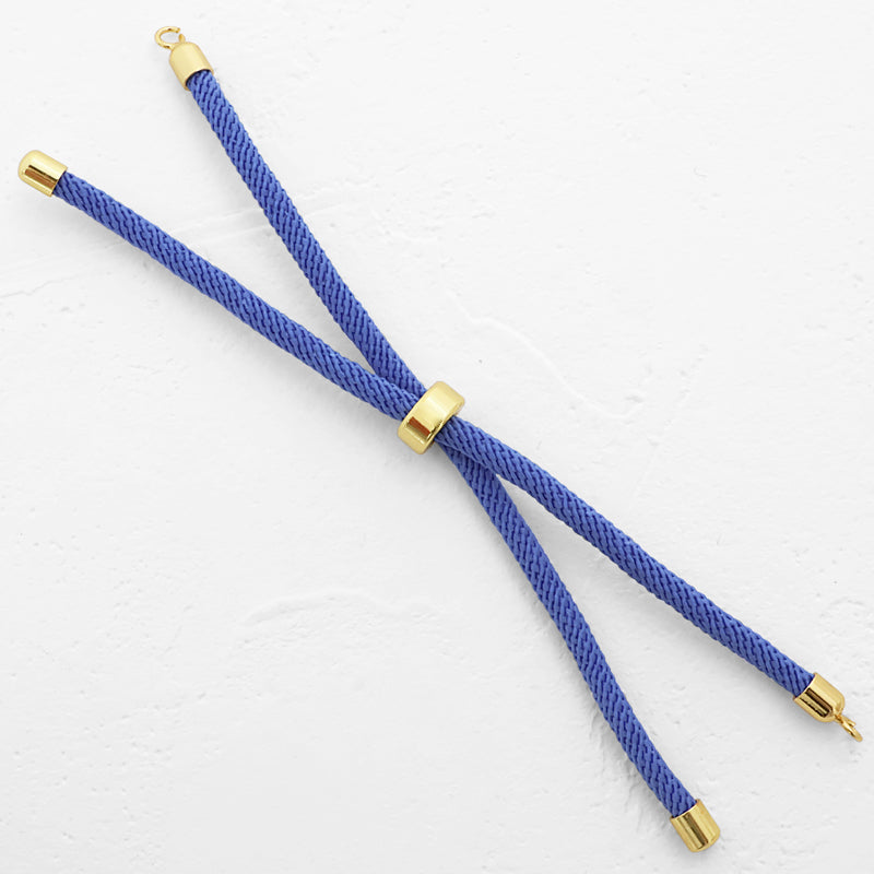 Spain Parts Cord Bracelet with Stopper Blue/G