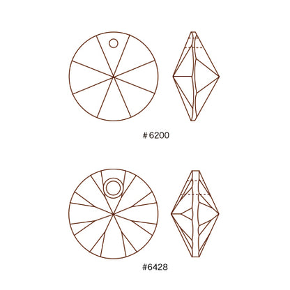 貴和クリスタル ＃6428　RCダークサファイヤ