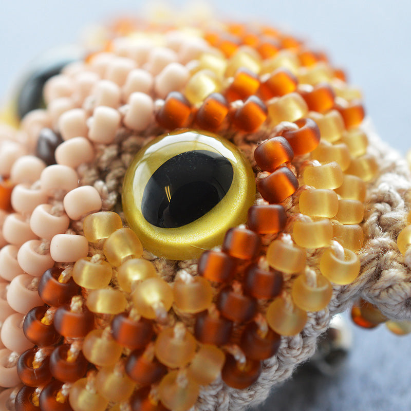Crochet beaded cat brooch kit (BFK-669-672)