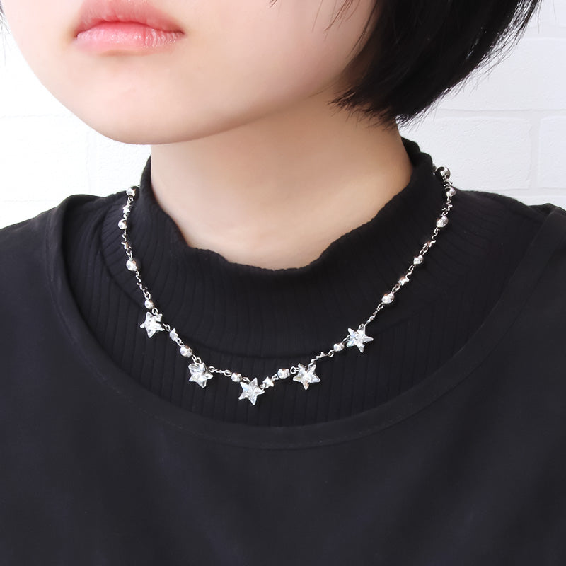 レシピNo.KR1119　スターショートネックレス2種