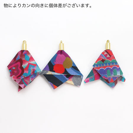 布タッセル リバティプリント使用　ピンクMIX