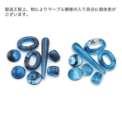 Acrylic German Long Drop 2: Crea Blue