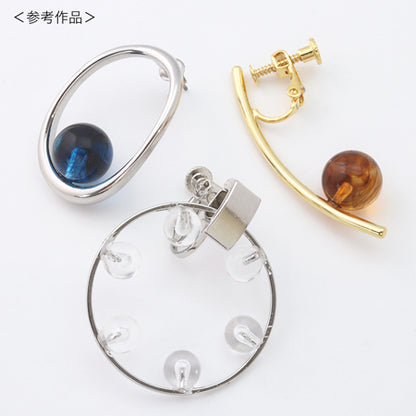 Acrylic Made in Germany Round Single Hole Clear Blue