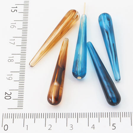 Acrylic German Long Drop 2: Crea Blue