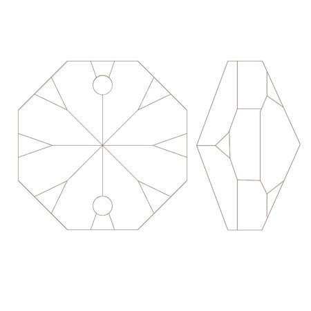 Asfour Crystal 1080 2 hole crystal