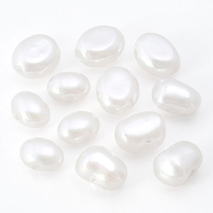 Resin pearl Baroque oval