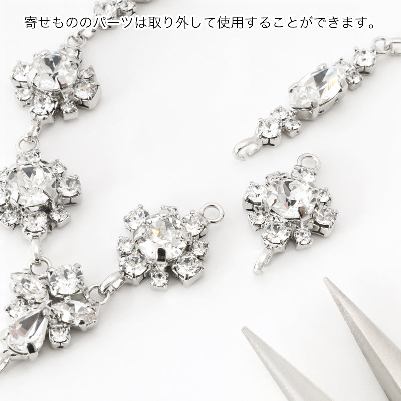 【KIWA BRIDAL】KBE-1 マーキスフラワー イヤーアクセサリー