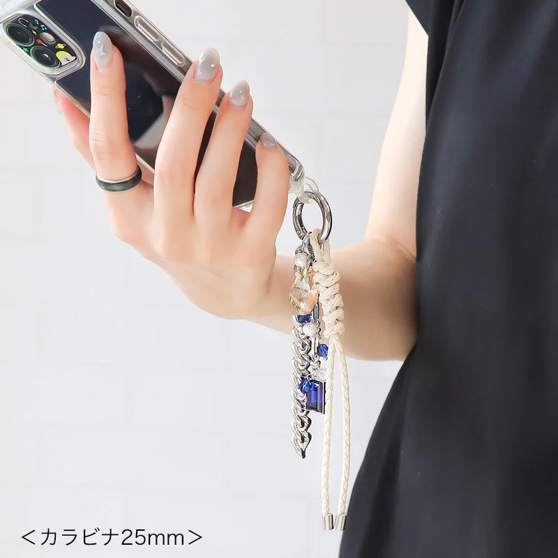 キーホルダー カラビナ 丸線　ニッケル