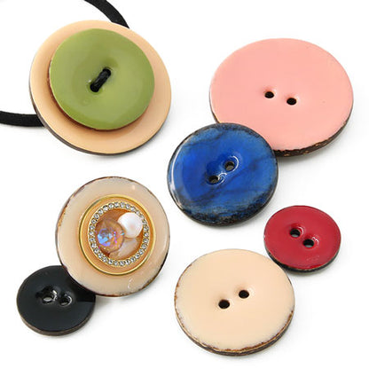 Coconut button roundbeige [Outlets]