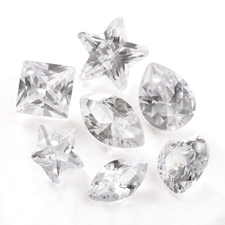 Cubic zirconia star 1 hole