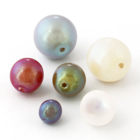 Czech Round White Pearl