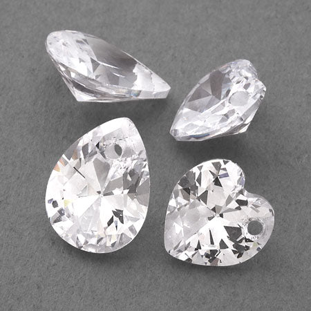 Cubic Zirconia Shizuku 1 hole clear