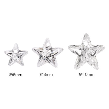 Cubic zirconia star 1 hole