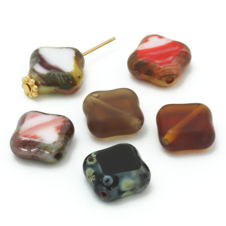 Czech table cut square crystal mat