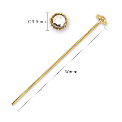Design pin rhinestone crystal/G
