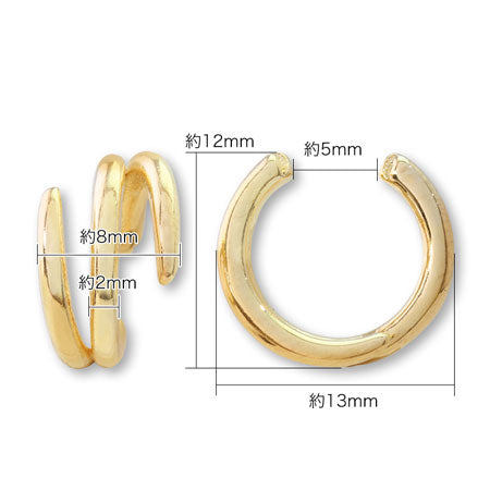 Ear cuff transformation 3 gold
