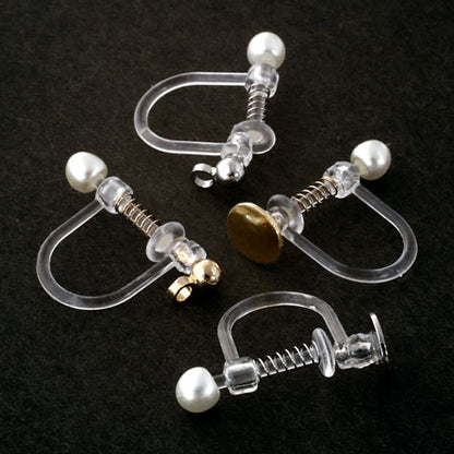 resin earrings cane RC/clearing with Japanese cane