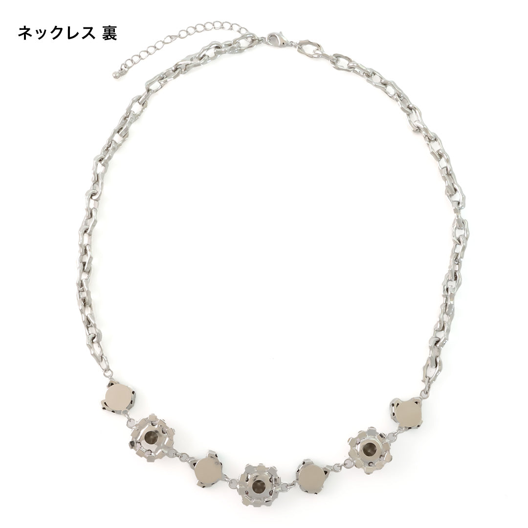 材料表No.ER0319　貴和クリスタルのスプリングアクセサリー3種