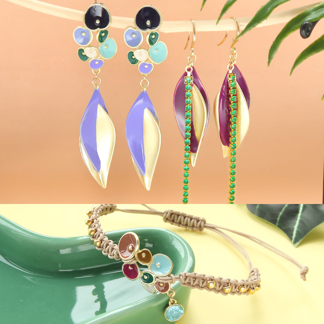 材料表No.ER0335　スペインパーツのブルームアクセサリー3種