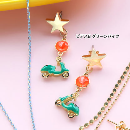 材料表No.ER0339　スペインパーツのモチーフチャームアクセサリー5種