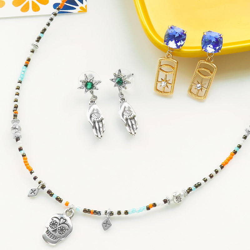 材料表No.ER0366　ギリシャパーツのアミュレットモチーフアクセサリー3種