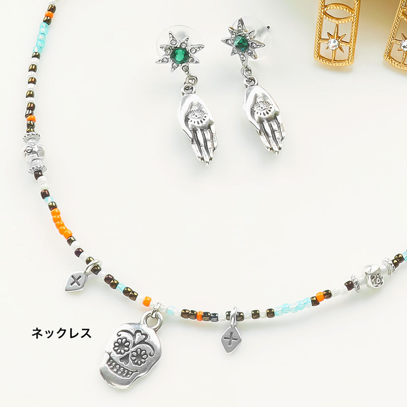 材料表No.ER0366　ギリシャパーツのアミュレットモチーフアクセサリー3種