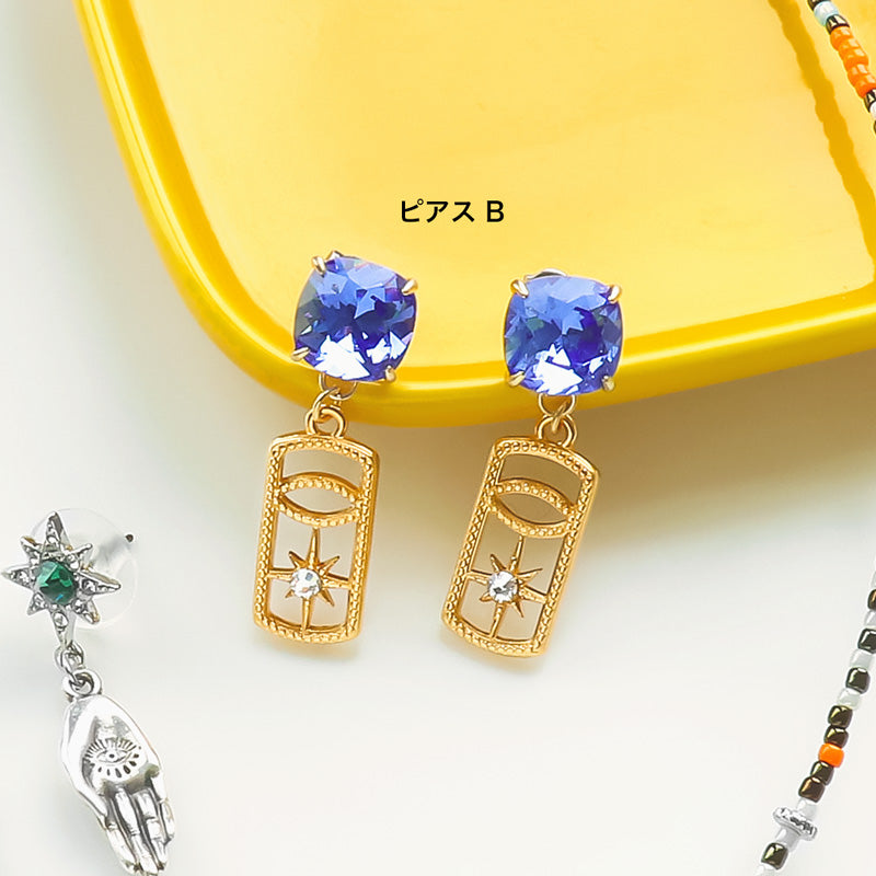 材料表No.ER0366　ギリシャパーツのアミュレットモチーフアクセサリー3種