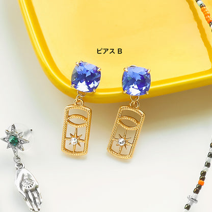 材料表No.ER0366　ギリシャパーツのアミュレットモチーフアクセサリー3種