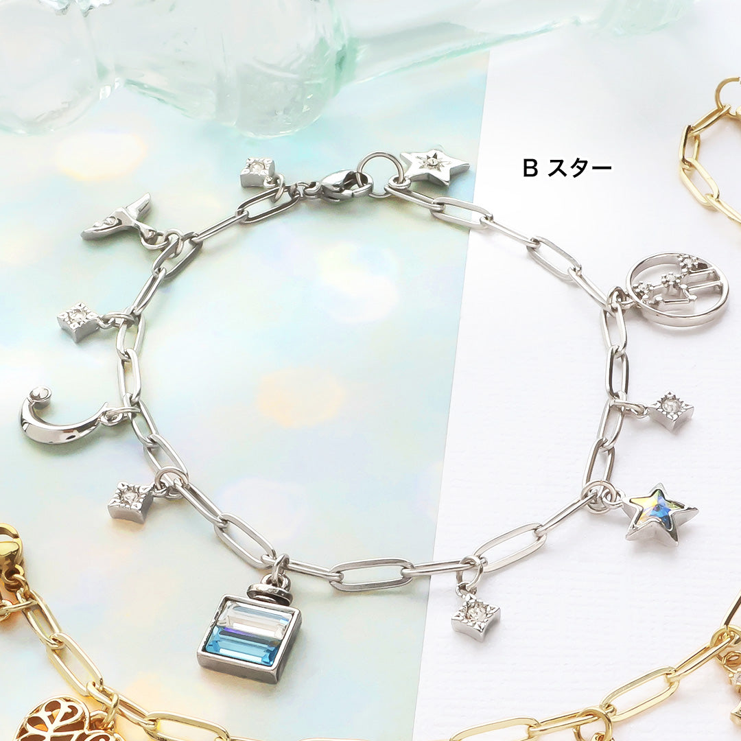 材料表No.ER0371　サマーフレグランスのチャームブレスレット2種