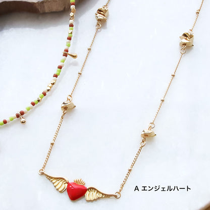 Material list No.ER0404 2 types of Spanish parts motif necklace