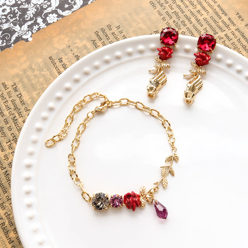 Material list No.ER0416 Charm rose accessories 2 types