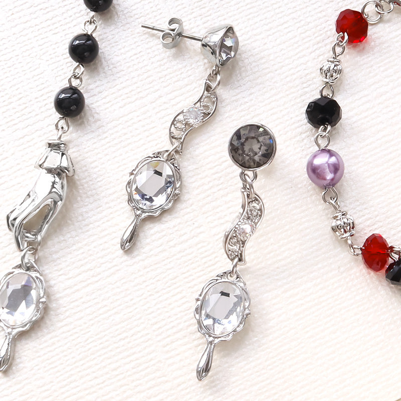 Material list No.ER0417 3 types of Halloween charm gothic style accessories