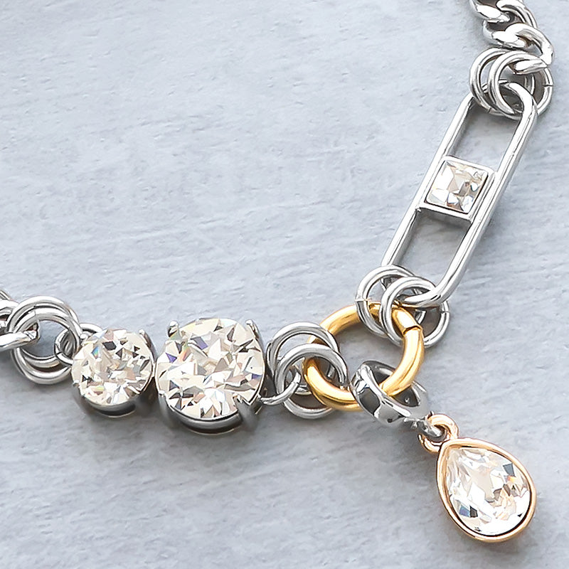 Material list No. ER0425 3 types of mixed bracelets with metal ring parts