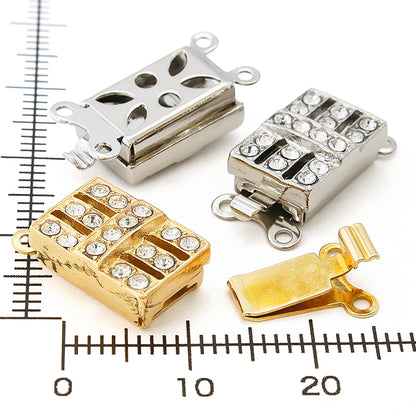 German clasp lektangle 2 consecutive gold