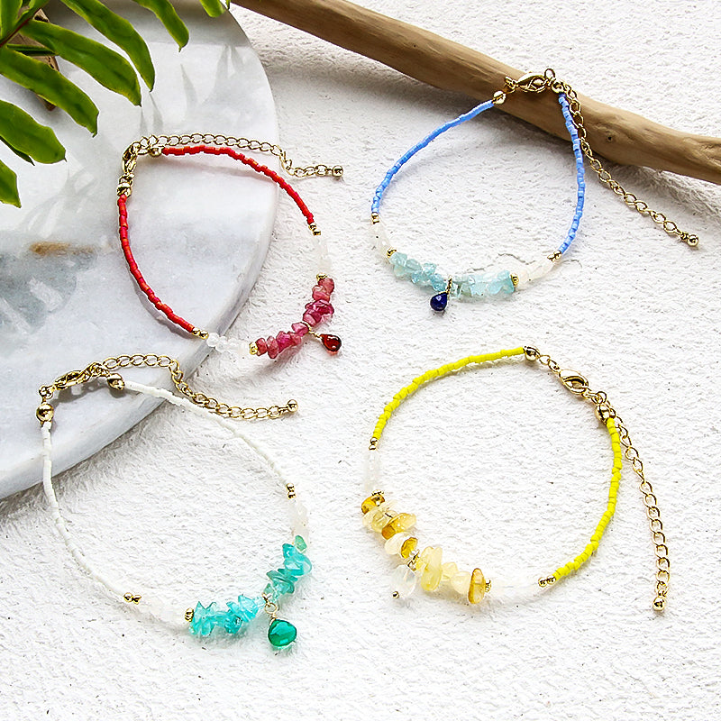 Kit Natural Stone Pop Color Bracelet (KR1159)