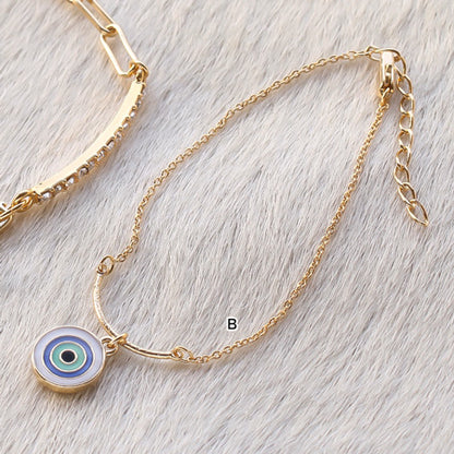 Recipe No.KR0190 2 types of bracelets with eye motifs