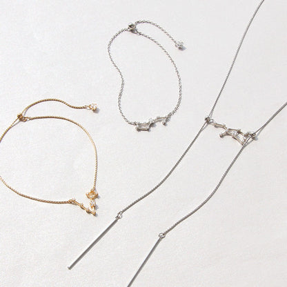 レシピNo.KR0331　チャーム星座のシンプルアクセサリー3種