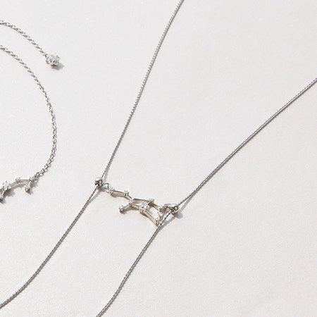 レシピNo.KR0331　チャーム星座のシンプルアクセサリー3種