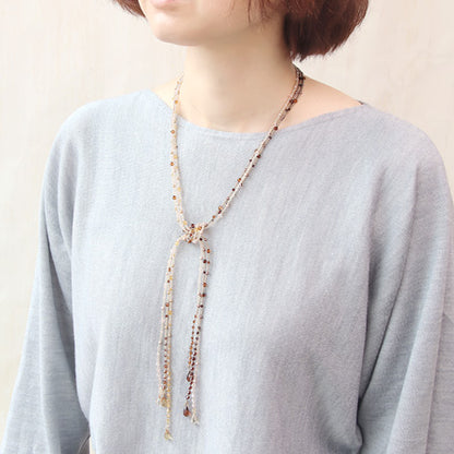 Recipe No.KR0432 3 string Lariet of Takawa Crystal