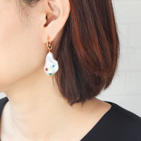 レシピ(図のみ)No.KR0460　貴和クリスタルのビジューデコアクセサリー2種