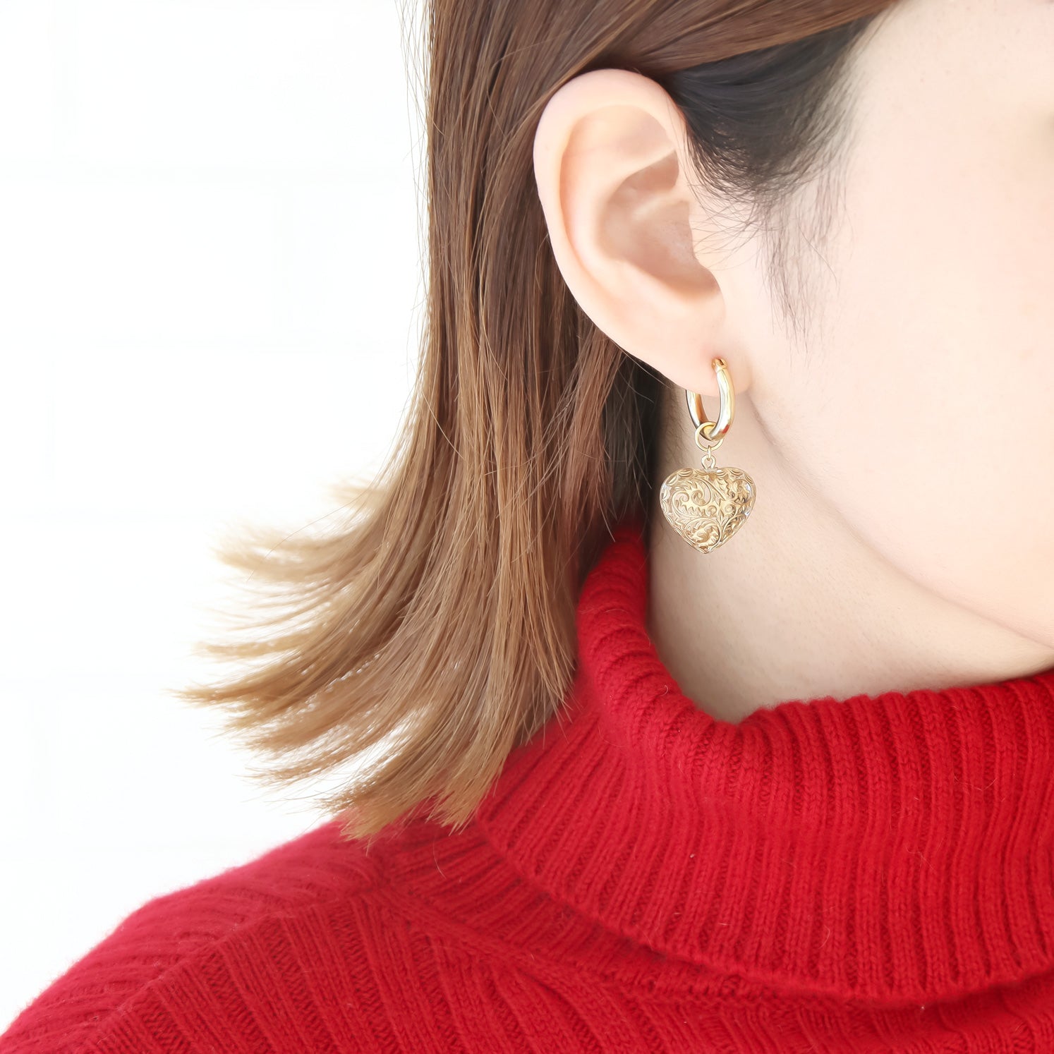 レシピNo.KR0473　ハートモチーフのバリエーションアクセサリー6種