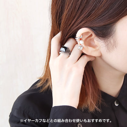 レシピNo.KR0479　メタルビジューレイヤードリング8種