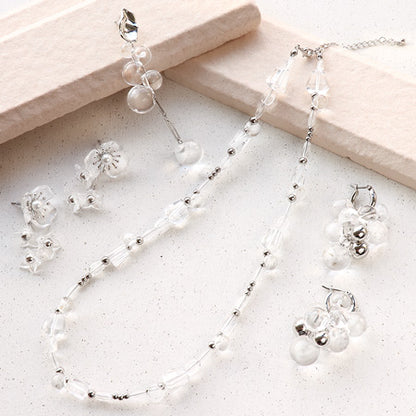 レシピNo.KR0484　ドイツ製アクリルのクリアアクセサリー4種