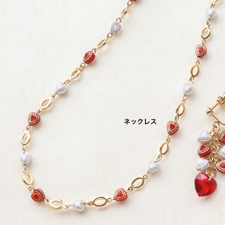 レシピNo.KR0485　ドイツ製アクリルのミニハートアクセサリー2種