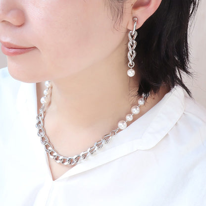レシピNo.KR0503　アルミチェーンAL830LFのネック&amp;ブレス&amp;イヤリング