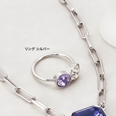 レシピNo.KR0515　貴和クリスタルエメラルドカットのアクセサリー3種
