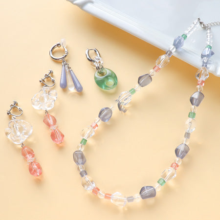レシピNo.KR0601　ドイツ製アクリルのソルベカラーアクセサリー4種