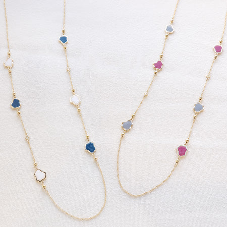 Recipe No.KR0654 Melty Frame Station Necklace