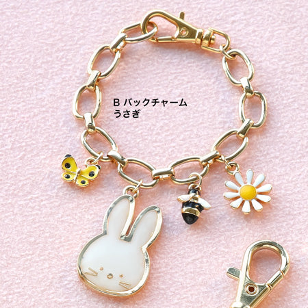 レシピNo.KR0664　アニマルレジンフレーム うさぎ＆ねこのアクセサリー3種